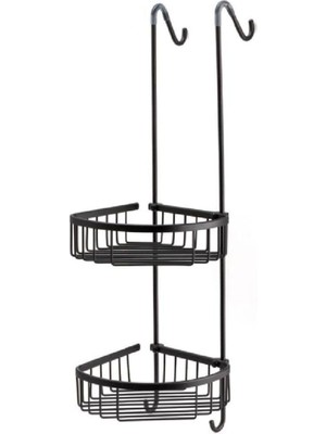 Zemira System Banyo Duş Raf Sistemi Siyah Renk 702X200X294 mm
