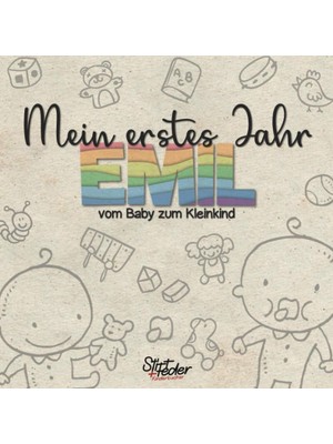 Zemira Mein Erstes Jahr - Emil - Vom Baby Zum Kleinkind: Dein Individuelles Babyalbum Mit Wunschnamen Für