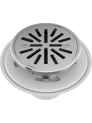Zemira Faucet Yuvarlak Duş Yer Sifonu, 10CM Fayans, Krom Kaplama