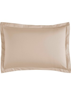 Zemira Linens Mix&match Pamuk Saten 2'li Volanlı Yastık Kılıfı Seti Camel