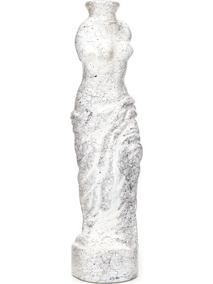 Zemira Büyük Mermer Desenli Venüs Vazo (33 Cm)