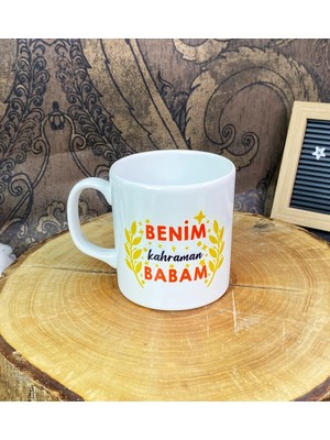 Zemira Giftmoda Benim Kahraman Babam Tasarımlı Kupa Bardak