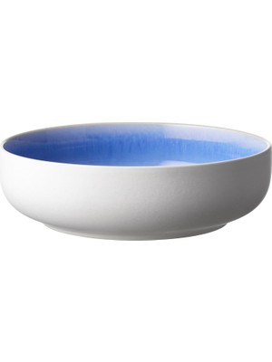Zemira North Makarna Tabağı Dia 19 cm Mat Beyaz/parlak Nehir
