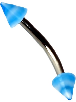 Zemira Rouge Curved Barbel Çelik Spike Piercing TDGR00902