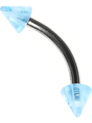 Zemira Rouge Curved Barbel Çelik Spike Piercing TDGR00914