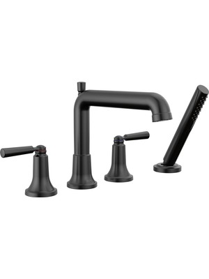 Zemira Faucet Saylor Mat Siyah Roma Küvet Bataryası El Duşlu, Mat Siyah Küvet Bataryası, Roma Küvet