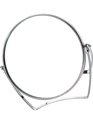 Zemira Mithra Life Mini Boy Büyüteçli Çift Taraflı Krom Makyaj Aynası Gümüş 100X120MM MIT1243