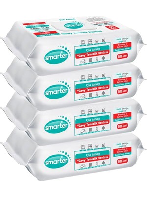 Zemira Smarter 4 Adet Yüzey Temi̇zli̇k Havlusu