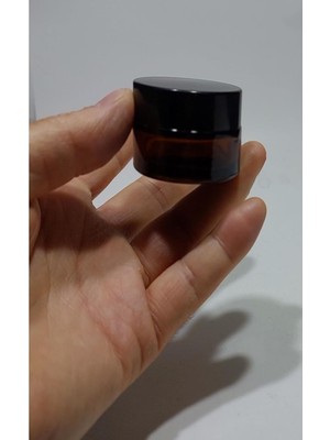 Zemira Paradise Cam Yeniden Doldurulabilir Amber Cam Kavanozu 20 ml - Boş Kavanoz 10 Adet, BCŞ503G10