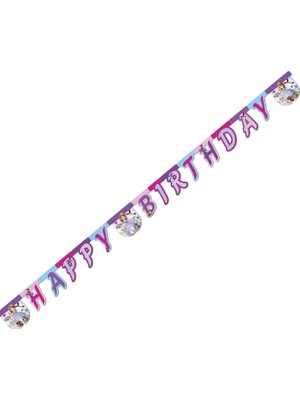 Zemira TM-PRT-0092 Sofia Deniz Incisi Happy Birthday Harf Afiş