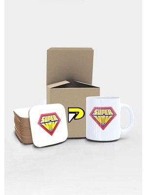 Zemira Postermanya Mom Anne Tasarımlı Baskılı Kupa Bardak Seti Mug (Anneler Günü Hediyesi, Anneye He