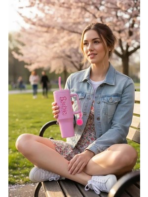 Zemira Miniso Pembe Çift Cidarlı Pipetli Çelik Termos 26.5 Cm, 2019120310102