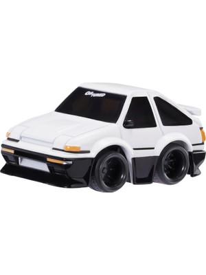 Zemira Mgae Cartuned Jdm Seri 1 1985-87 Sprinter Trueno Gt-Apex AE86, Siyah Beyaz, Diecast Metal Oyuncak A