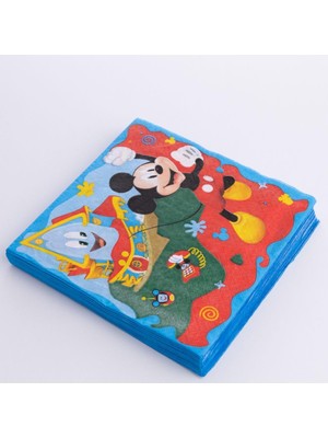 Zemira Micky Mouse Boy Temalı 20 Adet Peçete, 33X33 cm