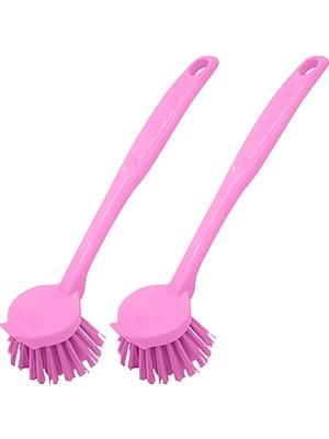 Zemira Promosyonca Lavabo Temizleme Fırçası, 2 Adet (Pembe)
