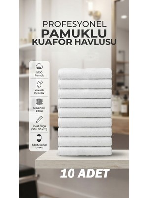 Embays 50X90 cm Berber Havlusu , Pamuk Otel Havlusu , Kuaför, Spa ve Profesyonel Kullanıma Uygun