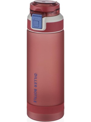 Zemira Diller Kilitli Kapak Taşıma Askılı Spor Matarası Kırmızı 790 ml