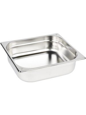 Zemira Paslanmaz Çelik Gastronom/gastronorm Küvet Gn 2/3-100 (35,4 x 32,5 x 10 Cm)
