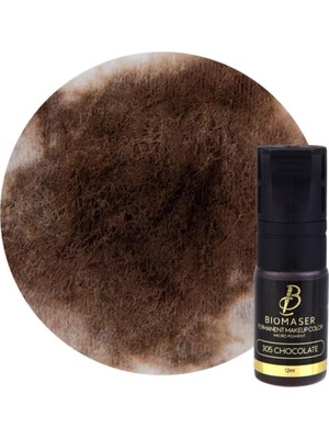 Zemira Bi̇omaser Kalıcı Makyaj Nano Pigment Boya, 305 Chocolate, 12ML, Microblading Microshadding Için