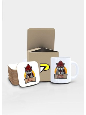 Zemira Postermanya Tarz Tasarımlı Baskılı Kupa Bardak Seti, Eğlenceli Özel Hediye Mug