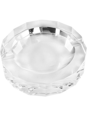 Zemira System Cyrstal Ashtray Transparent Gümüş Tek Ebat BA2056 057 C1
