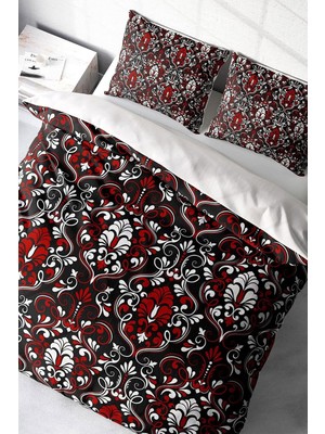 Zemira Monohome King Size Damask Klasik Çift Kişilik Nevresim Takımı 220X240CM, MONOHOME49966