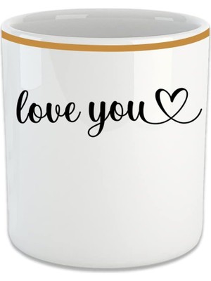 Zemira Vivas Love You Espresso, Double Türk Kahvesi Fincanı - Kulpsuz Bardak