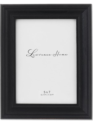 Zemira Lawrence Frames 5x7 Durham Yıpranmış Siyah Ahşap Resim Çerçevesi