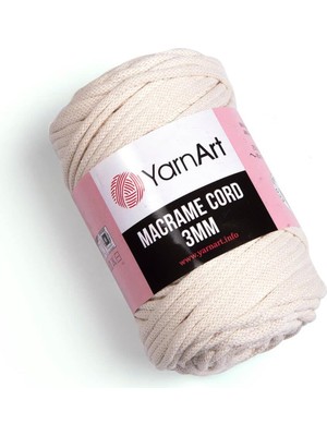Zemira Yarnart El Örgü Ipi Macrame Cord 3 Mm, 752, 2X500 gr