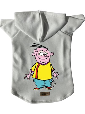 Zemira Kapişonlu Sweatshirt Kıyafeti & Elbisesi Beyaz Ed L