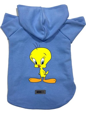 Zemira Kapişonlu Sweatshirt Kıyafeti & Elbisesi Yeni Tweety Xs