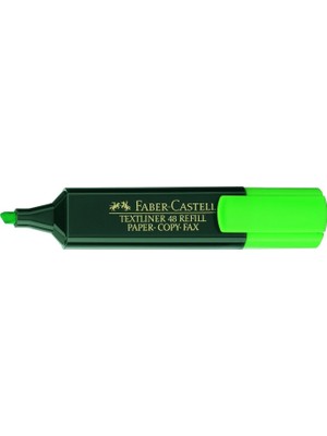 Zemira Faber-Castell Işaret Kalemlerine Textliner 48 Refill, Yeşil = 12