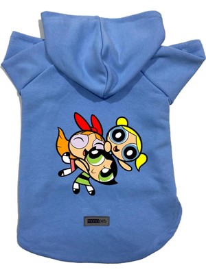 Zemira Kapişonlu Sweatshirt Kıyafeti & Elbisesi Power Puff Girls S