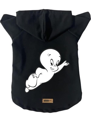 Zemira Kapişonlu Sweatshirt Kıyafeti & Elbisesi - Siyah L Beden