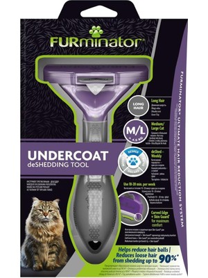 Zemira Furminator Kediler Için Uzun Saçlı – Büyük