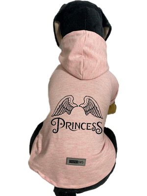 Zemira Kapişonlu Sweatshirt Kıyafeti - Koyu Pembe Prenses M Beden