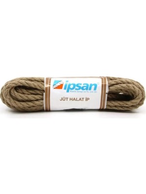 Zemira Ipsan Jüt Halat Ipi, Doğal Malzeme, 5 mm Kalınlık, 10 Metre Uzunluk, Dekorasyon El Sanatl