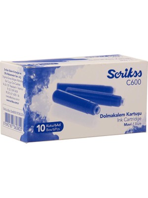 Zemira Scrikss Kartuş Dolma Kalem Kartuşu 6'lı Blister 10'lu Paket