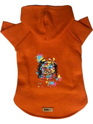 Zemira Kapişonlu Sweatshirt Kıyafeti & Elbisesi Turuncu City 26 Xs
