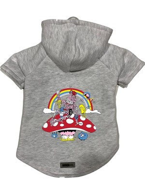 Zemira Kapişonlu Sweatshirt Kıyafeti & Elbisesi Gri City 30 Xs
