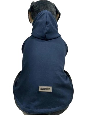 Zemira Kapişonlu Sweatshirt Kıyafeti - Düz Lacivert Xl Beden