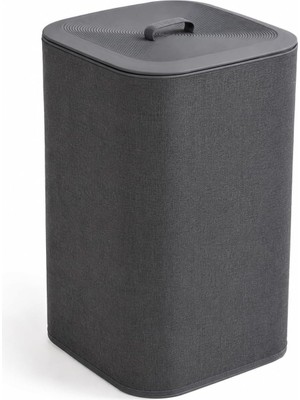 Zemira Orret 90 Litre Iki Bölmeli Kirli Çamaşır Sepeti Çıkarılabilir Astarlı Kapaklı Katlanabilir Çam