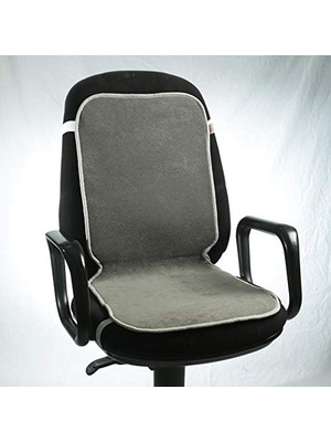 Zemira Orsa Y-78 Alptex Terletmeyen Büro Koltuğu Araç Koltugu Pedi, Gri, 93X40 cm