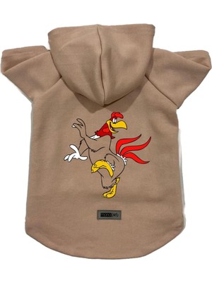 Zemira Kapişonlu Sweatshirt Kıyafeti & Elbisesi Bej Fog Horn S