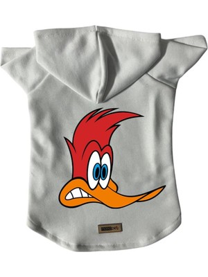 Zemira Kapişonlu Sweatshirt Kıyafeti & Elbisesi Beyaz Pica Pau M