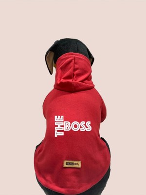 Zemira Kapişonlu Sweatshirt Kıyafeti - Kırmızı The Xl Beden