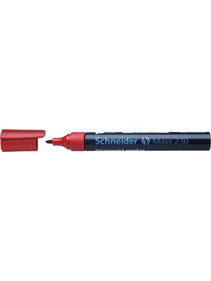 Zemira Schneider Alıcının Kalıcı Marker Maxx 133, Doldurulabilir, 1-3 mm Kırmızı