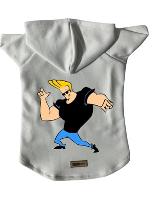 Zemira Kapişonlu Sweatshirt Kıyafeti & Elbisesi Beyaz Johny Bravo M