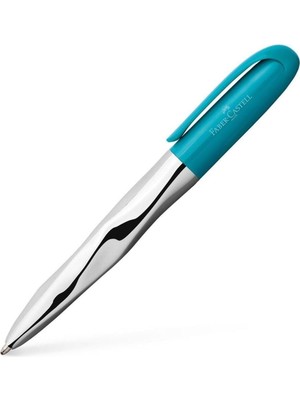 Zemira Faber-Castell Metal Gövde Çevirmeli Mekanizma Tükenmez Kalem, Turkuaz