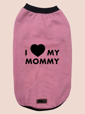 Zemira Yeni Sezon Kıyafeti - Pembe I Love Mommy Xs Beden